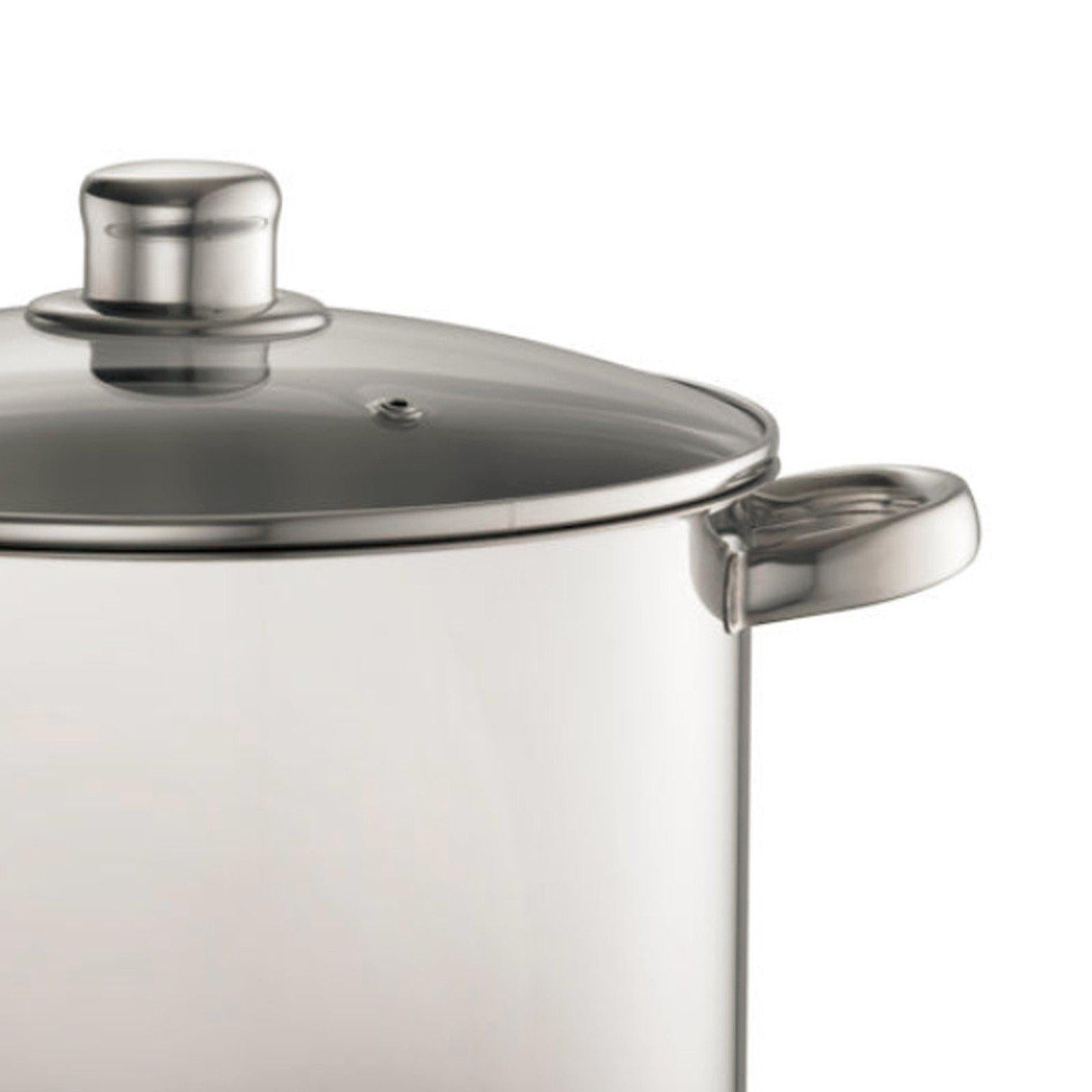 Davis & Waddell 16.5 Litre Stock Pot With Glass Lid-stock pot-Chef's Quality Cookware