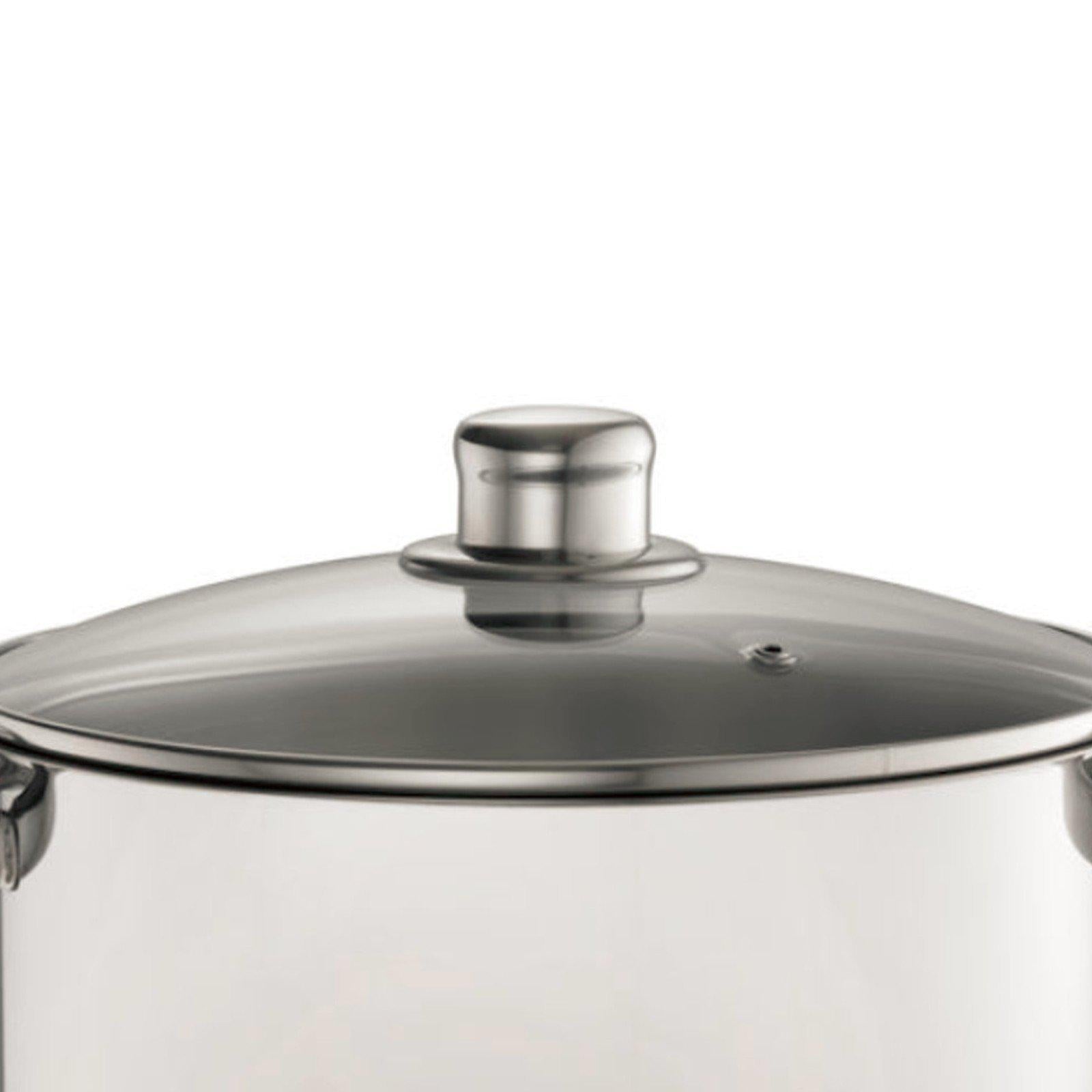Davis & Waddell 16.5 Litre Stock Pot With Glass Lid-stock pot-Chef's Quality Cookware