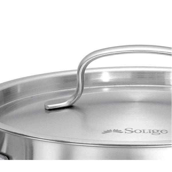 Large Casserole Pot With Lid - 20 cm Stainless Steel-Stainless Steel Cookware-Chef's Quality Cookware