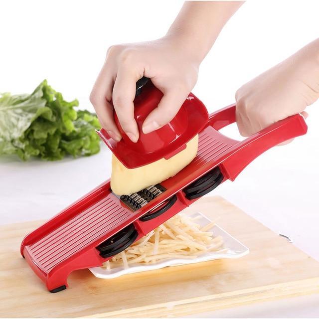 Vegetable Slicer with Steel Blade-Chef's Quality Cookware