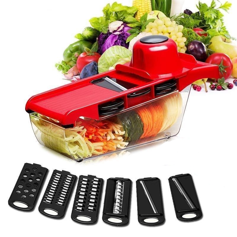 Vegetable Slicer with Steel Blade-Chef's Quality Cookware