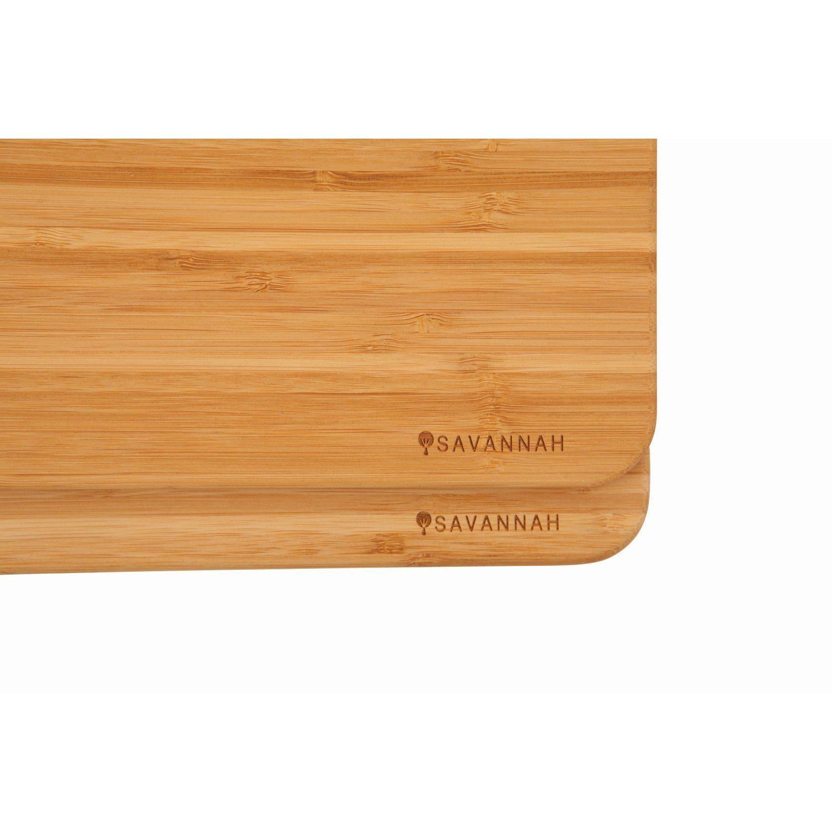 2 Piece Bamboo Cutting Board Set-cutting board-Chef's Quality Cookware