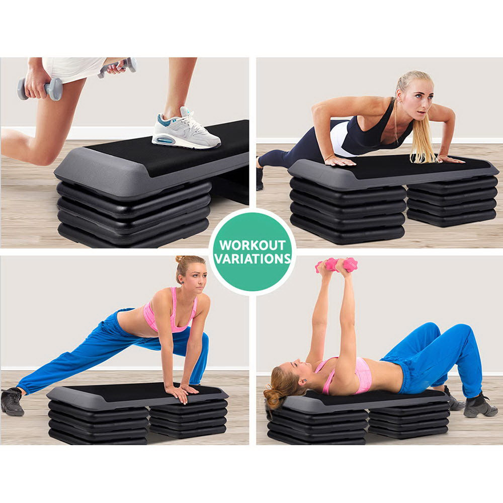 Everfit Set of 4 Areobic Step Bench Step Risers