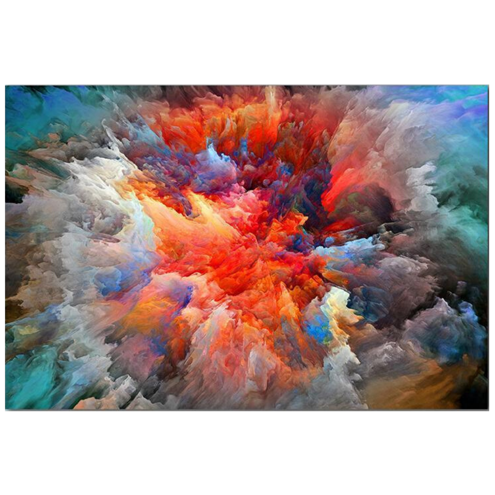 Vibrant Clouds in Bloom - Large Canvas Wall Art