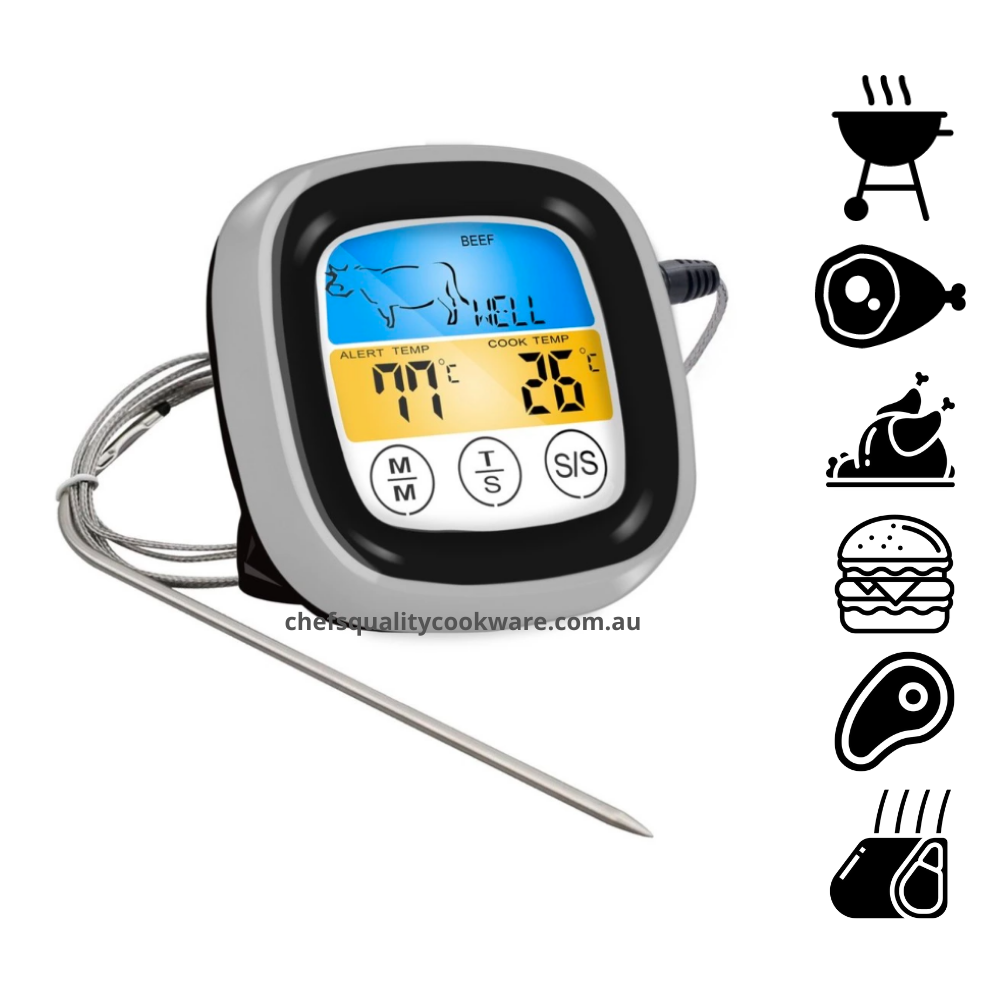 Digital Meat Thermometer - Oven & BBQ Temperature Probe