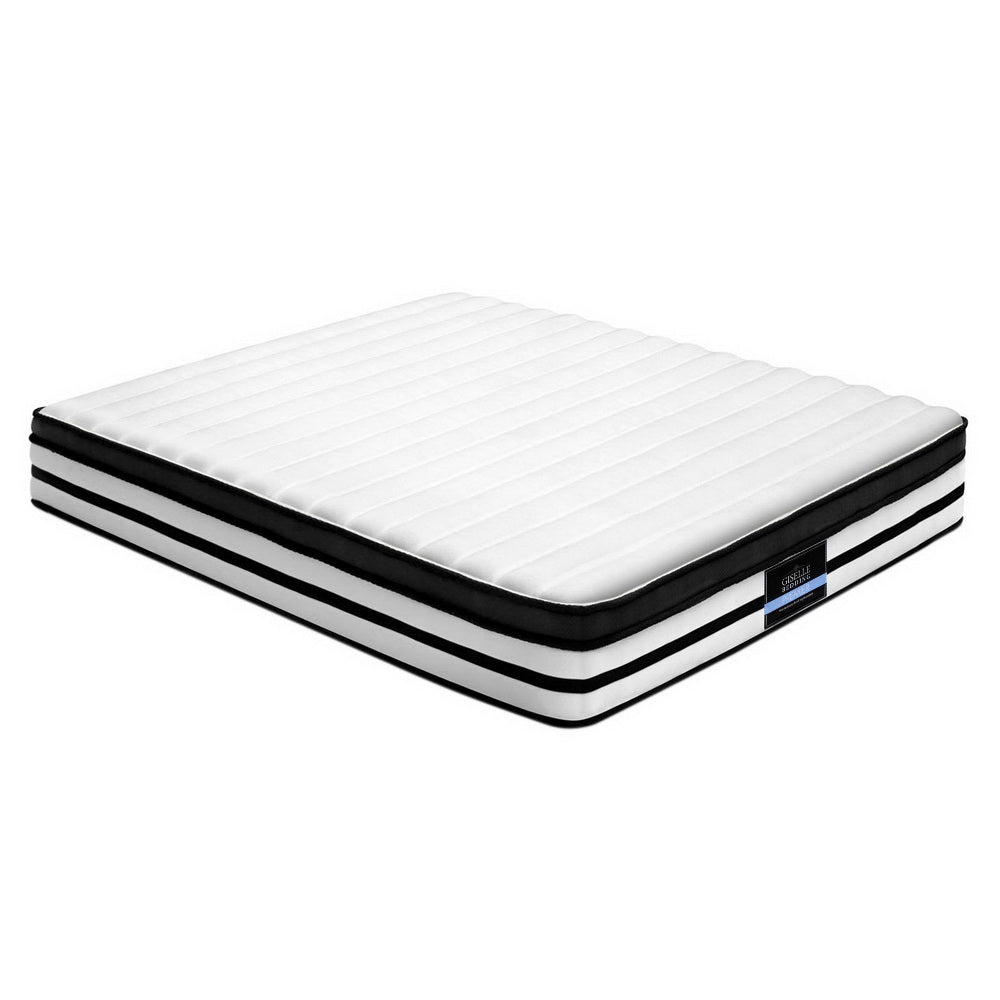 Giselle Bedding Rostock Euro Top Pocket Spring Mattress 27cm Thick – Queen