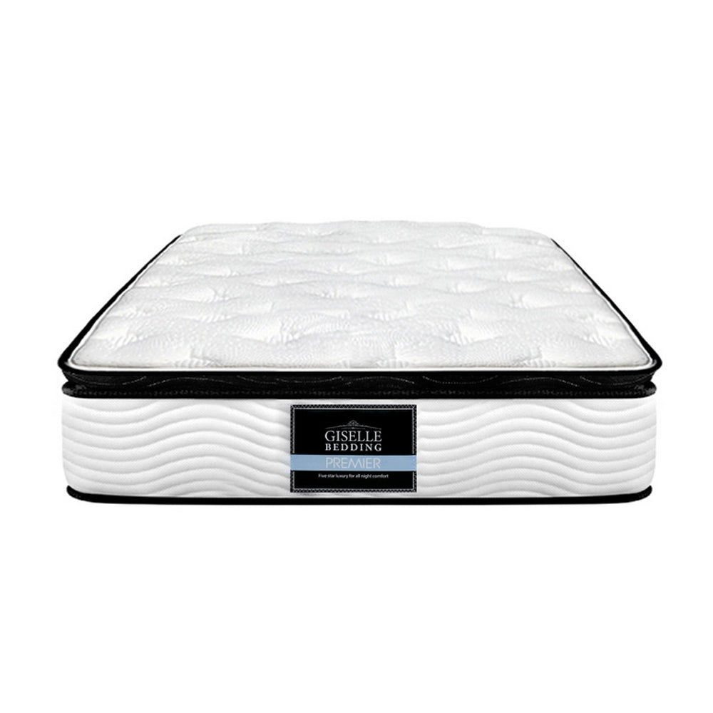 Giselle Bedding Alban Pillow Top Pocket Spring Mattress 28cm Thick – King Single