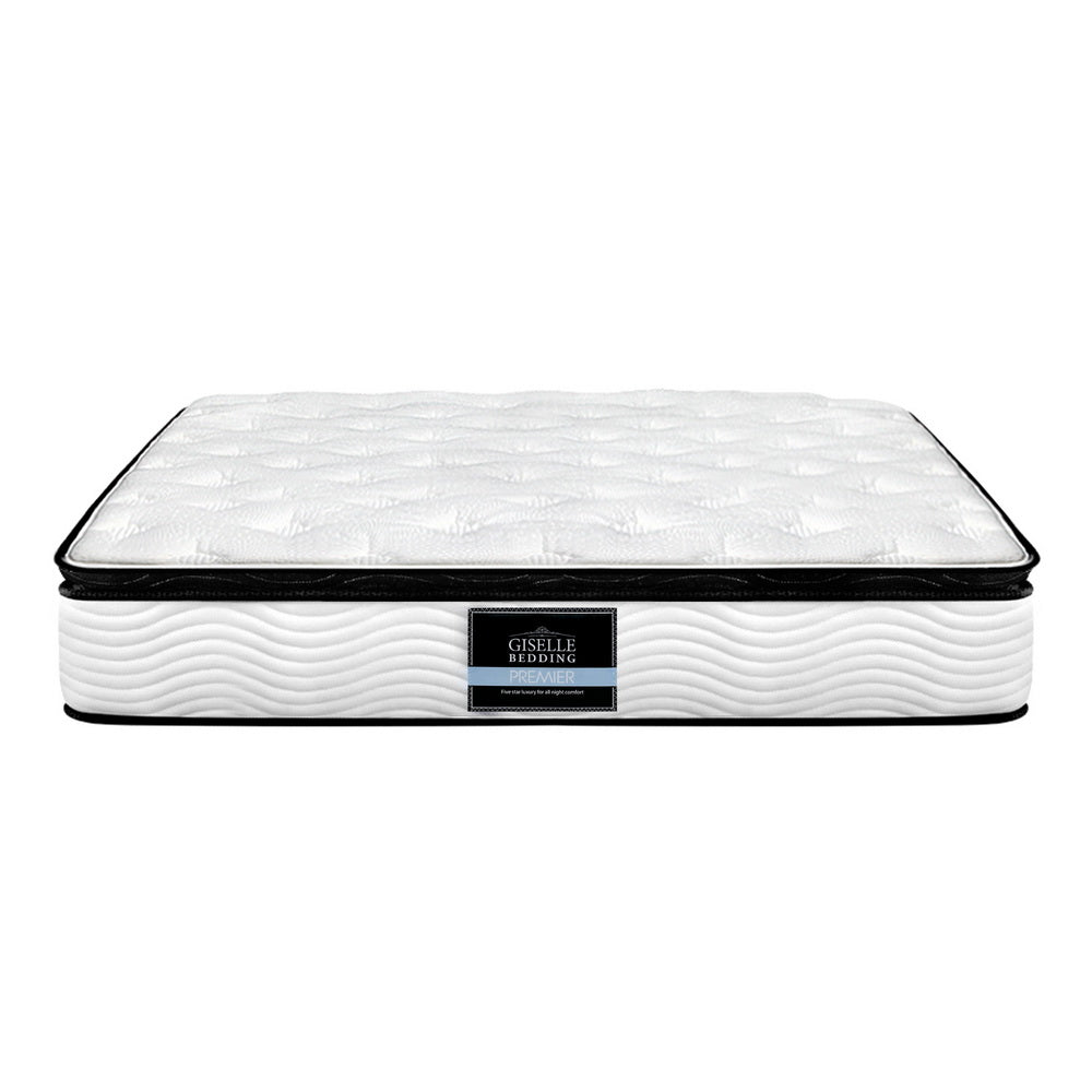 Giselle Bedding Alban Pillow Top Pocket Spring Mattress 28cm Thick – Queen