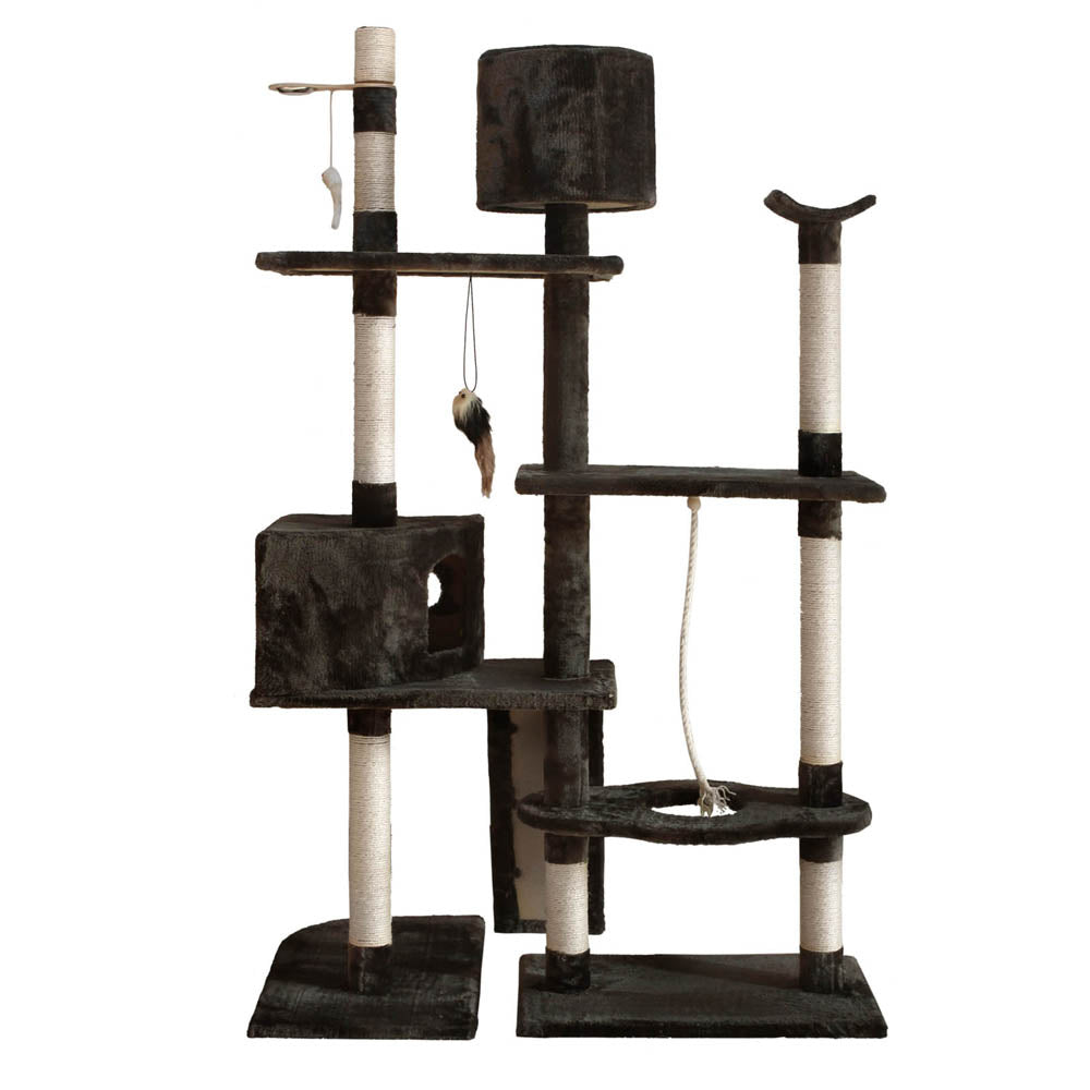 i.Pet Cat Tree 170cm Trees Scratching Post Scratcher Tower Condo House Furniture Wood