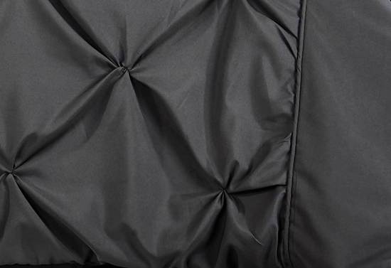 Luxton Queen Size Charcoal Diamond Pintuck Quilt Cover Set(3PCS)