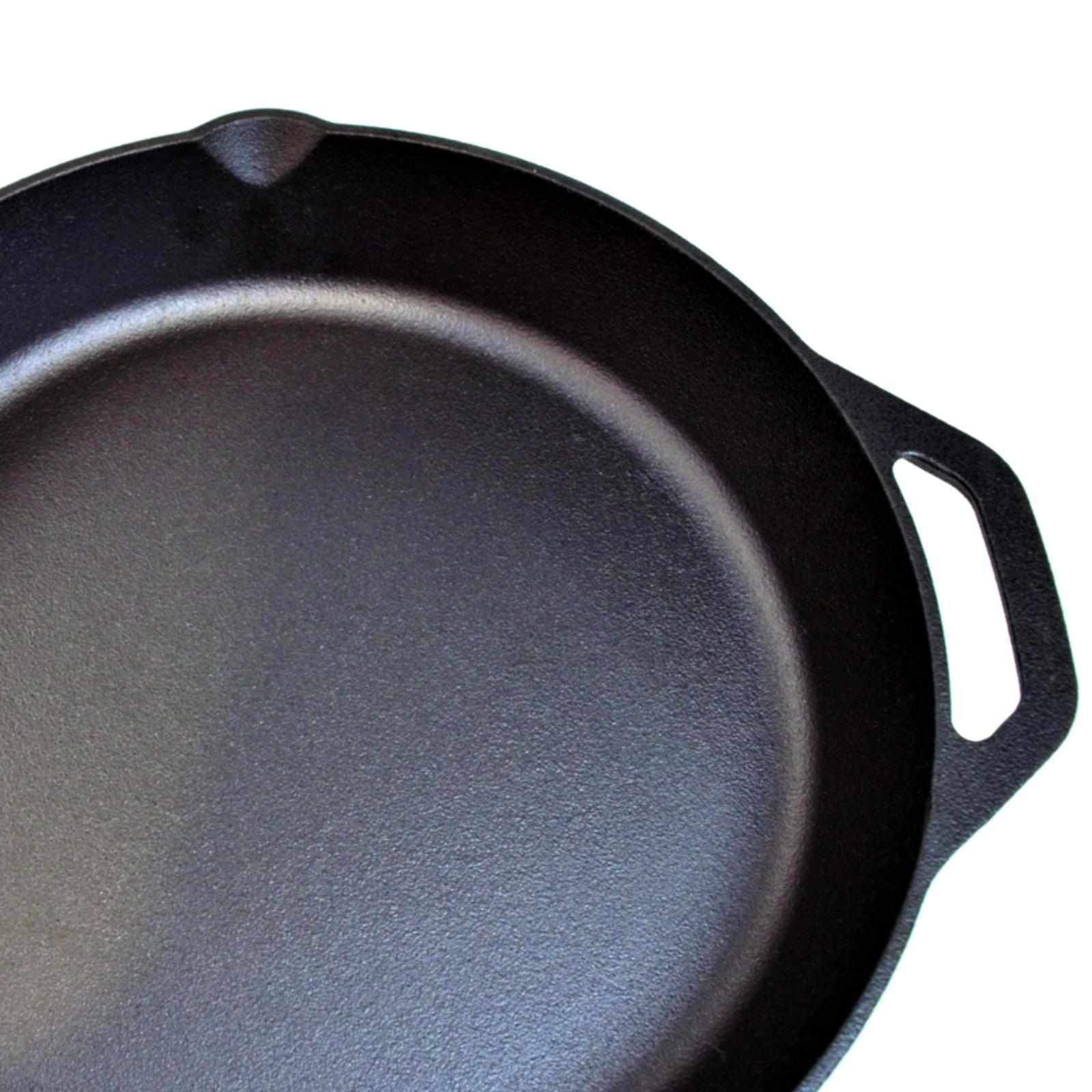 Chef's Quality Skillet Pan 3 Pack - Cast Iron Pan Cookware Set