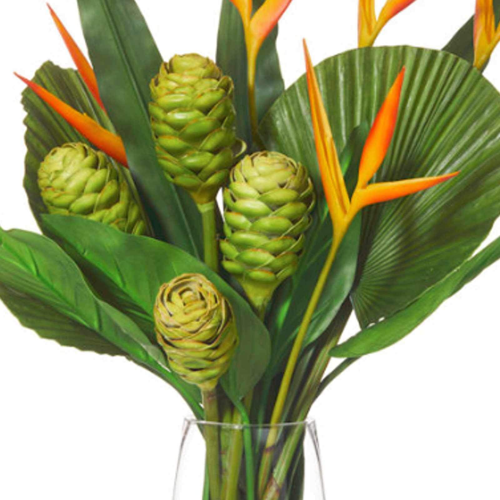 Heliconia Mix-Strata with Vase - Artificial Flower Arrangement-artificial flowers and plants-Chef's Quality Cookware
