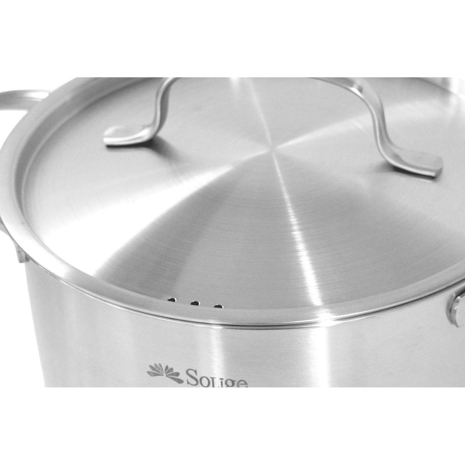 Induction Cookware Set and Knife Set - 12 Pcs Stainless Steel-Stainless Steel Cookware Set-Chef's Quality Cookware