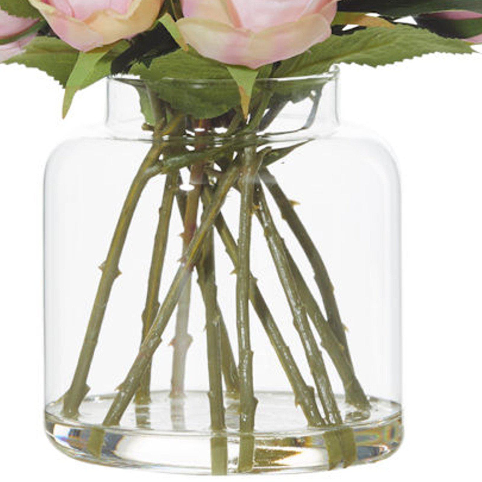 Mini Rose Bouquet With Cara Vase - Artificial Flower / Floral Arrangement-artificial flowers and plants-Chef's Quality Cookware