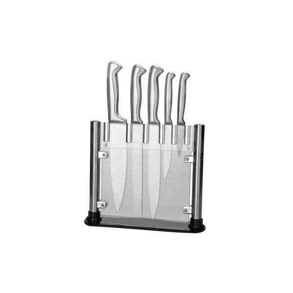 Perfecto Kitchen Knife Block Set - 5 Knives Forged Premium Stainless Steel-knife-Chef's Quality Cookware