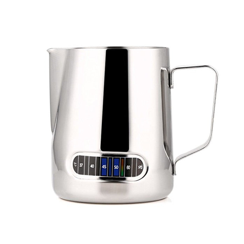 Stainless Steel Milk Frothing Jug with Thermometer