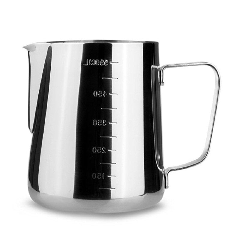 Barista Latte Milk Frothing Jug - Stainless Steel Coffee Frother