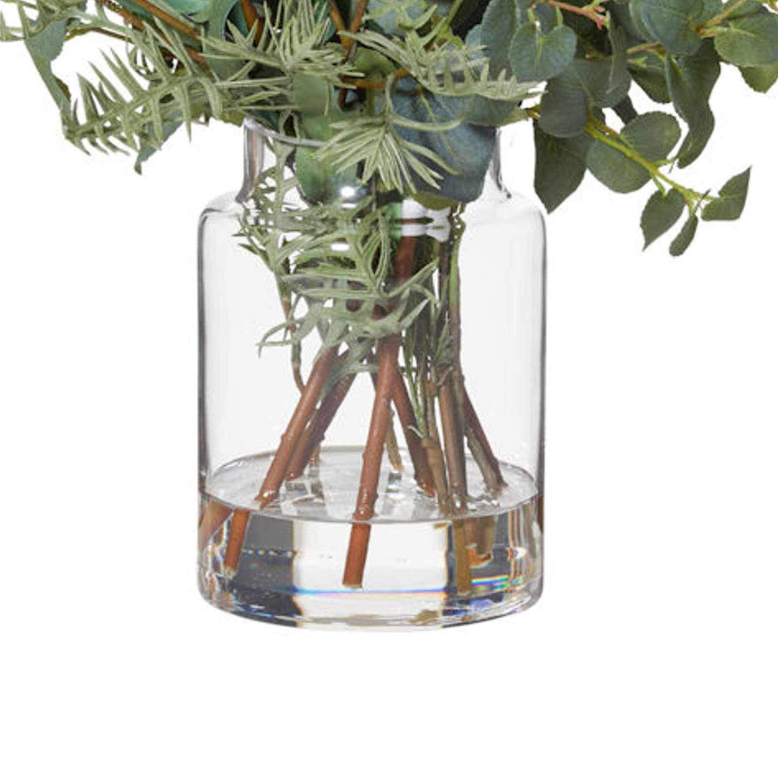 Protea Floral Mix with Pail Vase - Artificial Flower Arrangement-artificial flowers and plants-Chef's Quality Cookware