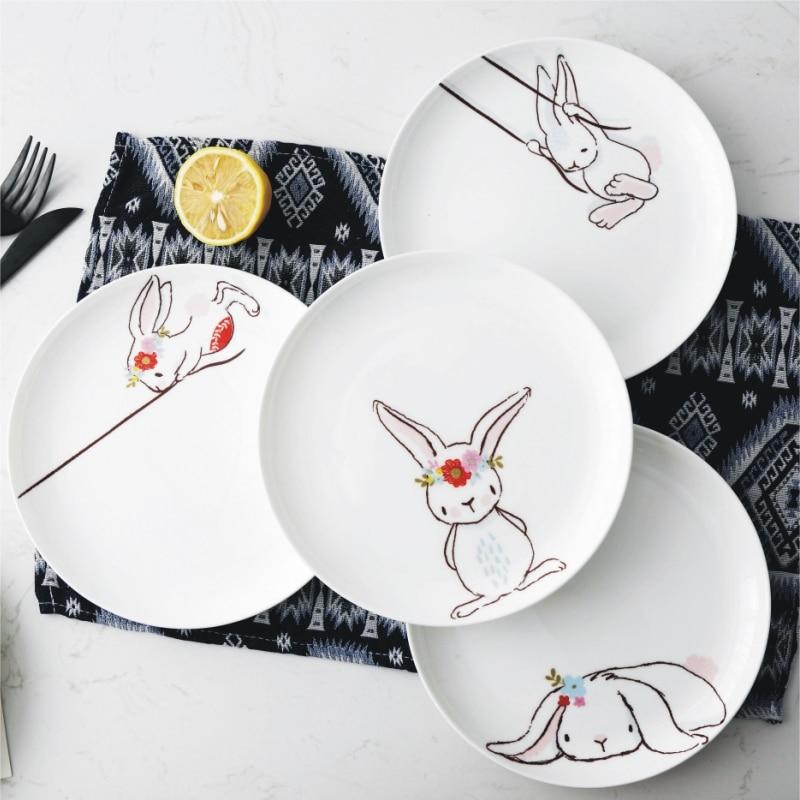 Rabbit Ceramic Dinner Plate-Plate-Chef's Quality Cookware