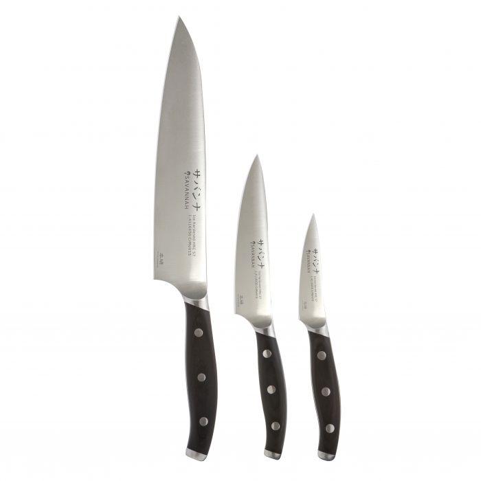 Savannah Professional 3 Pcs Knife Set-knife-Chef's Quality Cookware