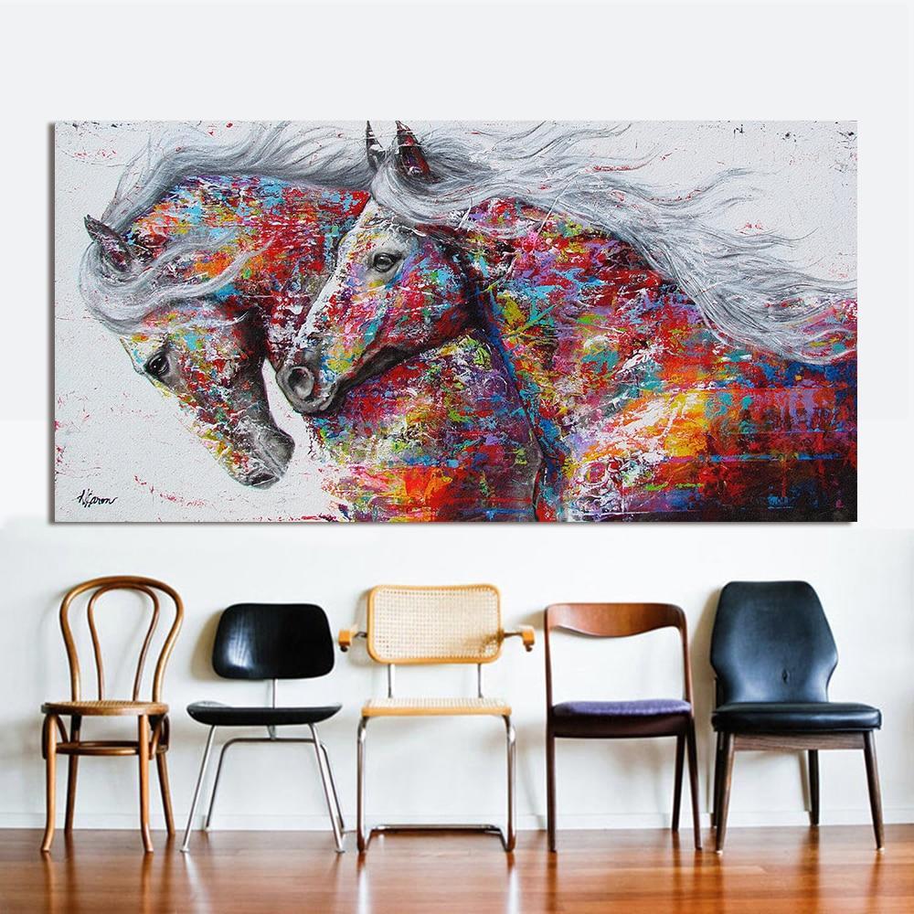 Wild Running Horses Canvas Wall Art - Unframed-wall art-Chef's Quality Cookware